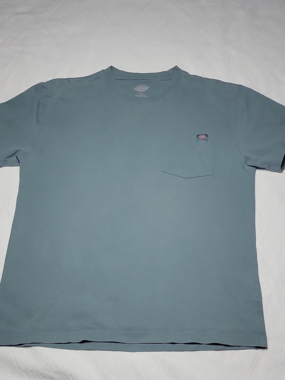 Dickies Men's Short-Sleeve Pocket Tee in Slate Blue-Green